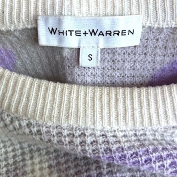WHITE + WARREN Camo Print Cashmere Thermal Sweatshirt NWOT/sz S - Picture 13 of 14